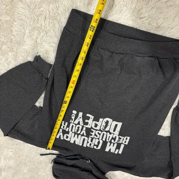 Walt Disney World Resort DOPEY GRUMPY Gray Hoodie Mens Medium - Picture 3 of 8